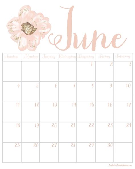 June 2017 Printable Calendar, Digital Graphic & Tech Wallpaper | Print ...