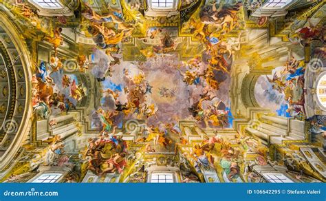 The Ceiling of the Church of Saint Ignatius of Loyola in Rome, Italy ...