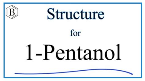 Pentanol Structural Formula