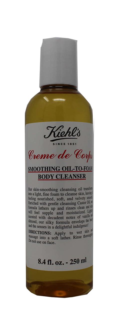 Kiehl's Creme de Corps Smoothing Oil-To-Foam Body Cleanser 8.4 Ounce - Walmart.com