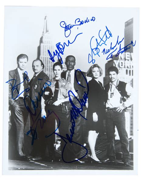 Hake's - NYPD BLUE CAST AND CREATOR SIGNED PHOTO.