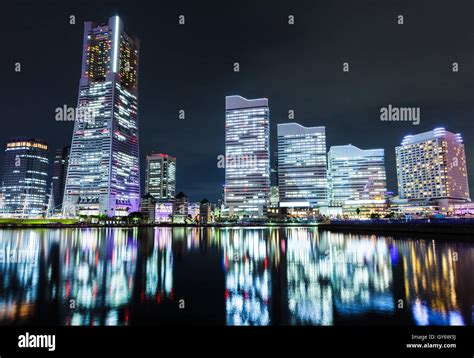 Night of Yokohama Stock Photo - Alamy