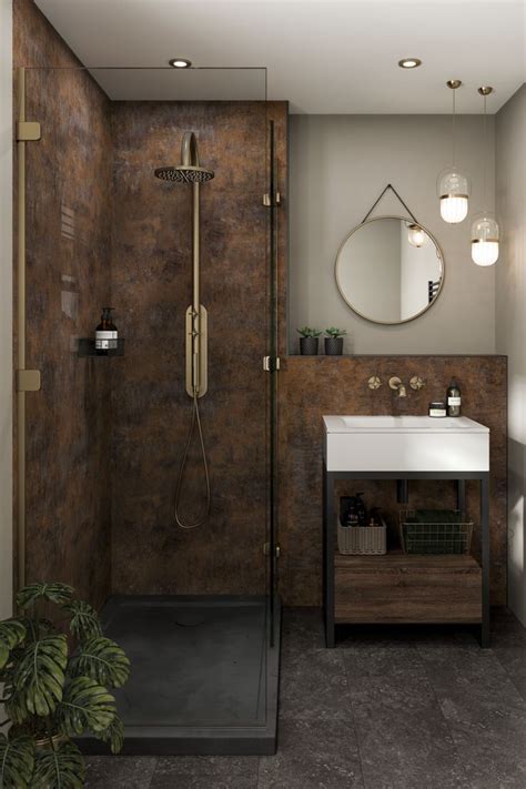 Copper Bathroom | Bathroom wall panels, Copper bathroom, Bathroom ...