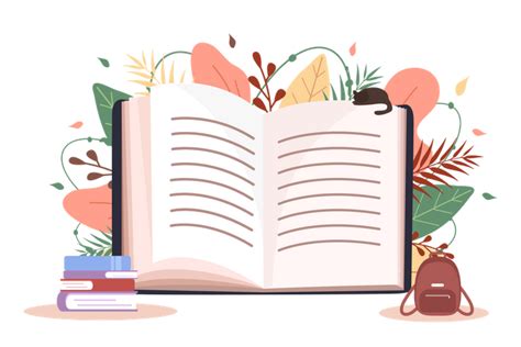 Best Book reading Illustration download in PNG & Vector format