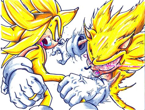 super sonic vs. fleetway sonic by trunks24 on DeviantArt