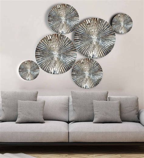 Buy Aluminium Abstract Wall Art In Silver By Craftter Online - Abstract ...