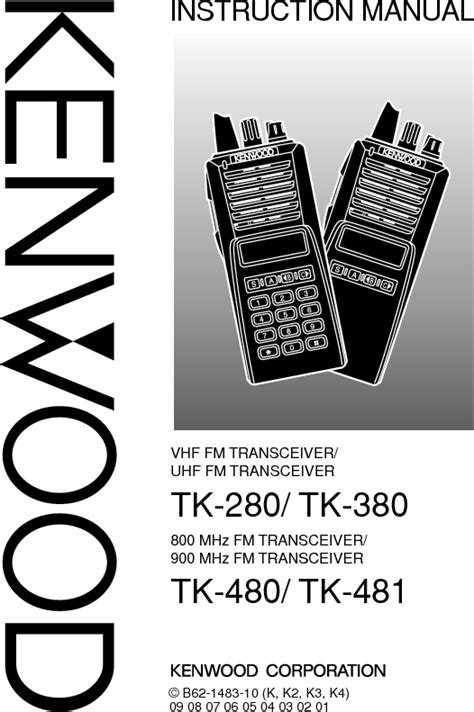 Kenwood USA 229900 800/900MHz Transceiver User Manual Manual