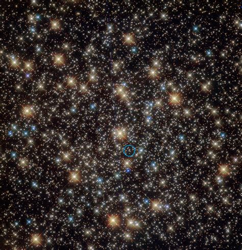 Zooming star points to black hole in globular star cluster | Space ...