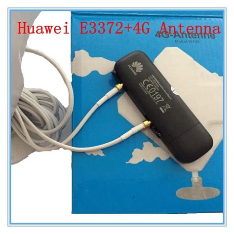 Unlocked Huawei E3372 plus Antenna 4G LTE 150Mbps USB Modem 4G LTE USB Dongle USB Stick Datacard ...