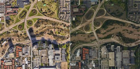 Before and after Harvey: Satellite photos of the Houston area show the ...