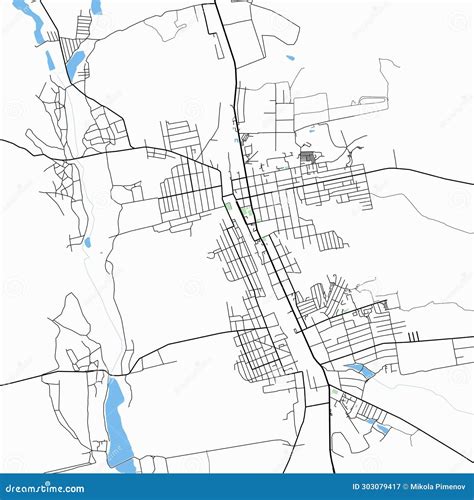 Podolsk map. stock illustration. Illustration of plan - 303079417