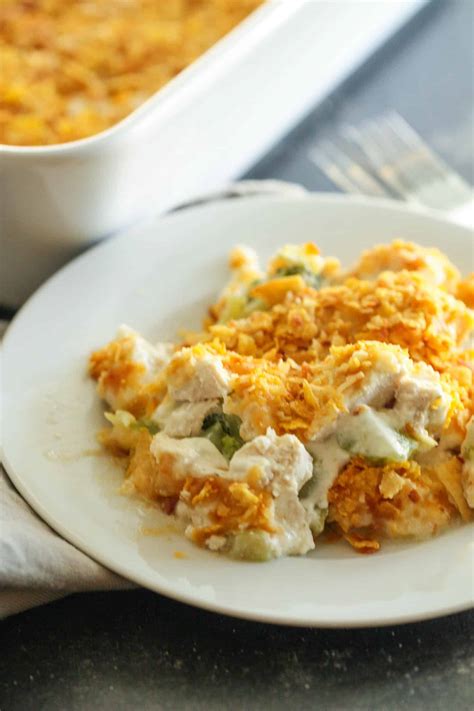 Chicken broccoli cheese casserole with ritz cracker topping - mserldisplay