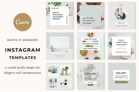 Instagram Templates for Canva | Creative Instagram Templates ~ Creative Market