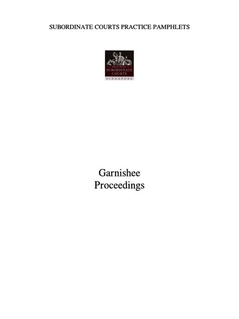 garnishee | PDF