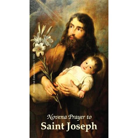 Prayer Cards, Holy Cards : Saint Joseph Novena Prayer Card ...