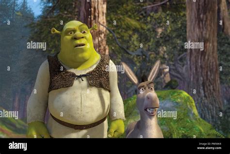 Film Still from "Shrek 2" Shrek, Donkey © 2004 Dream Works Photo ...