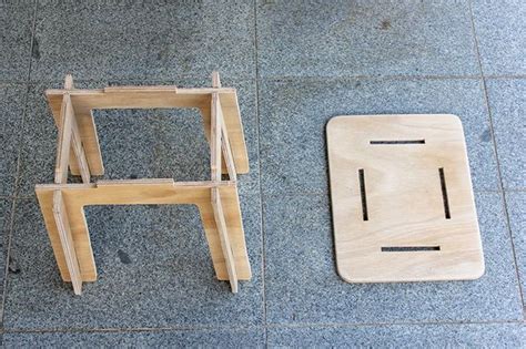 Simple Knock Down Stool Made From Plywood (flat Pack) | Stool, Flat pack furniture, Outdoor ...