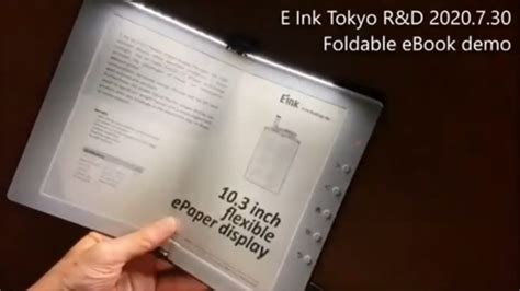 E Ink unveils a 10.3 inch foldable ePaper display - Liliputing