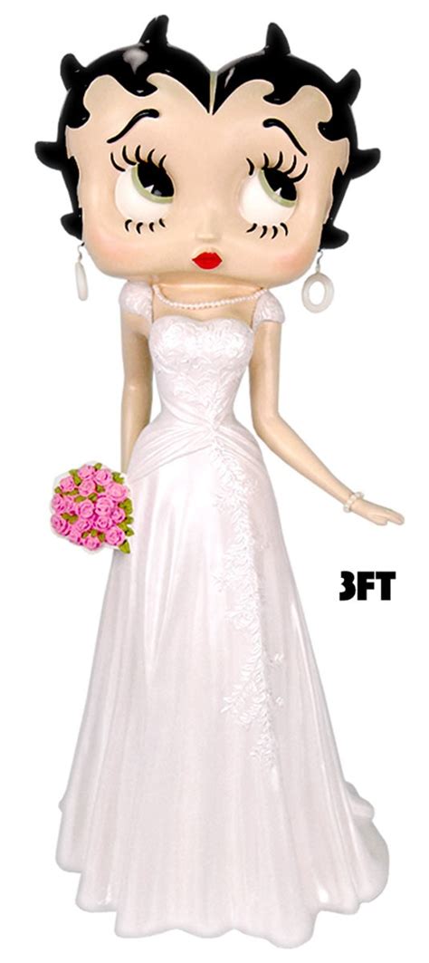 Betty Boop Wedding 3ft - Betty Boop Display Figurines