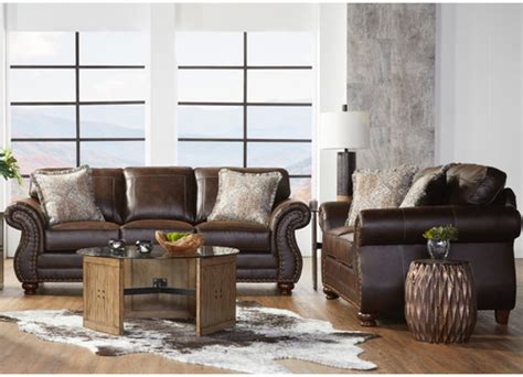 Ridgeline Brownie sofa and loveseat. Hughes Furniture. - Home & Appliance King