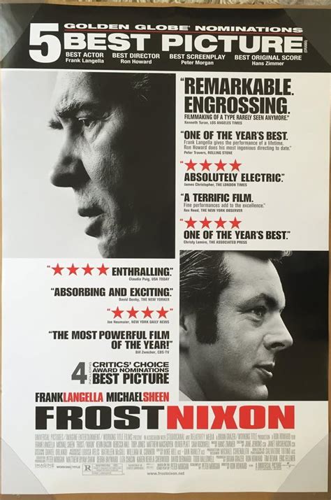 Amazon.com: FROST/NIXON MOVIE POSTER 2 Sided ORIGINAL REVIEW 27x40 ...