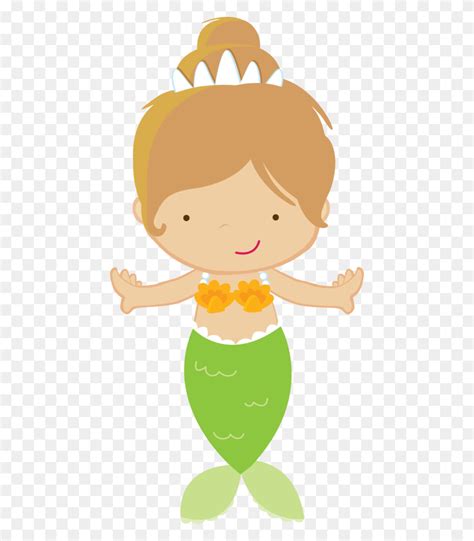 Beach Theme Mermaid, Baby - Mermaid Clip Art - FlyClipart