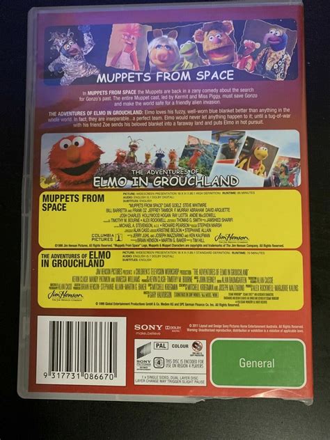 Elmo In Grouchland And Muppets From Space Vhs