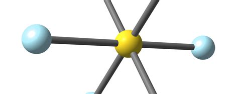 3D illustration of Sulfur hexafluoride molecular structure isolated on ...