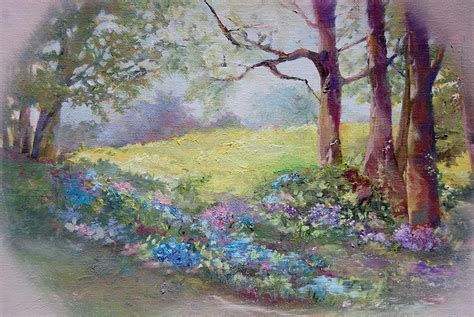 Wildflower Meadow Painting by Barbara Young - Pixels