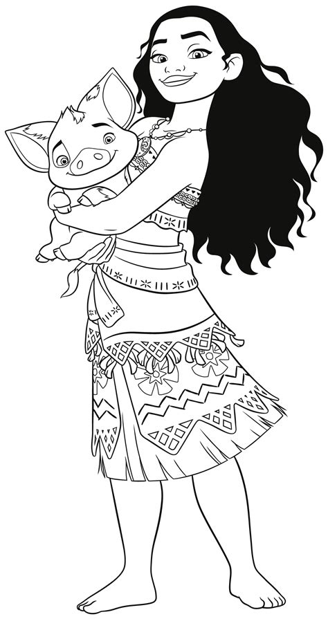 Moana Coloring Pages Free Printable