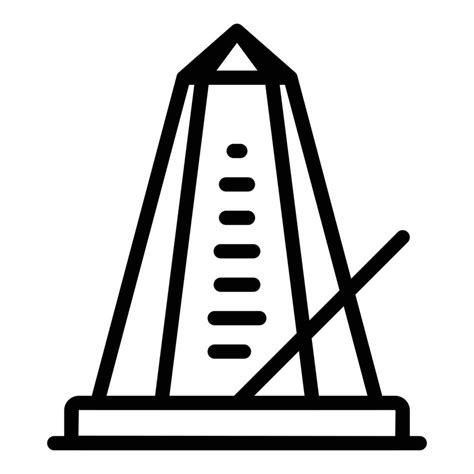 Classic metronome icon, outline style 15668344 Vector Art at Vecteezy