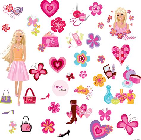 RoomMates Barbie Peel & Stick Wall Decals 20+ Repositionable | Nokomis Bookstore & Gift Shop