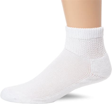 Dr Scholl's Diabetes and Circulatory Basics Mens White Ankle Socks 4 ...