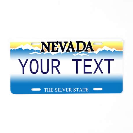 Nevada Customized Aluminum License Plate by stargazerdesign