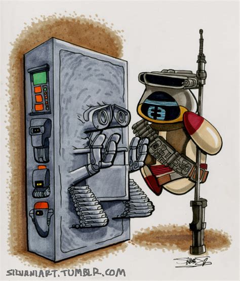 WALL-E in Carbonite - STAR WARS Mashup Art — GeekTyrant