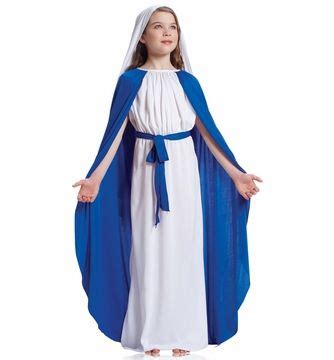 Child's Mary Costume | Mary costume, Childrens fancy dress, Virgin mary costume