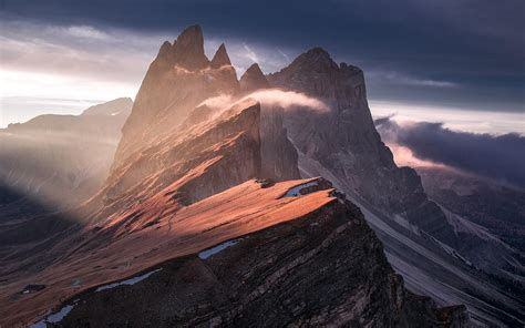 nature, Landscape, Mist, Sunrise, Mountain, Summit, Cliff, Summer ...