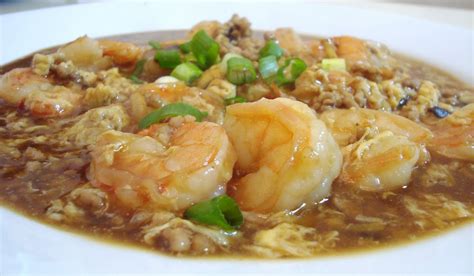 The Big Spoon: Shrimp with Lobster Sauce with Basic Fried Rice