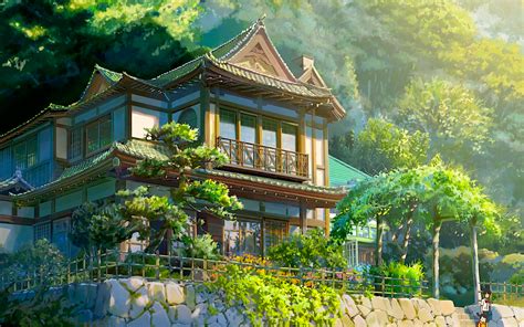 Itomori Nature House - HD Anime Wallpaper