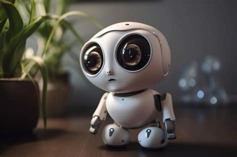 Premium AI Image | Little robot as home assistant with artificial intelligence generative ai