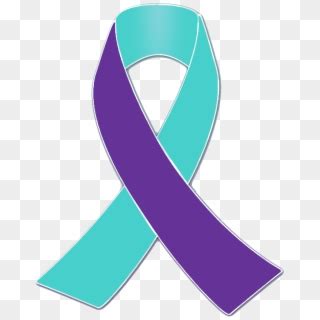 Best Of purple and teal awareness ribbon meaning Grounding cards