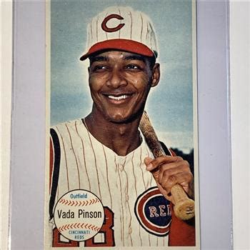 1964 Topps Giant Card Vida Pinson Cincinnati Reds High Grade Condition with Card Holder ...