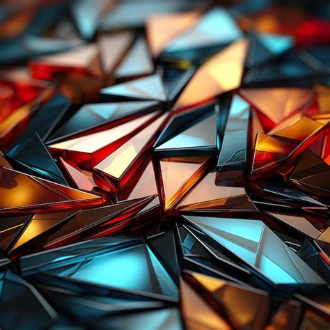 Premium Photo | 1 Geometric background colorful wallpaper abstract 4k ...