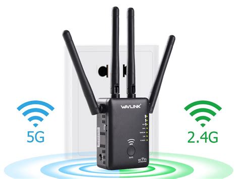 Wavlink Wireless Wifi Router / Range Extender AC1200 w/ 5dBi High Performance Antennas Dual Band ...