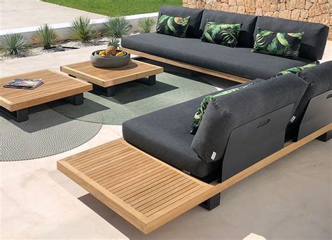 Outdoor Lounge Furniture Australia : L Shape Modular Outdoor Wicker ...