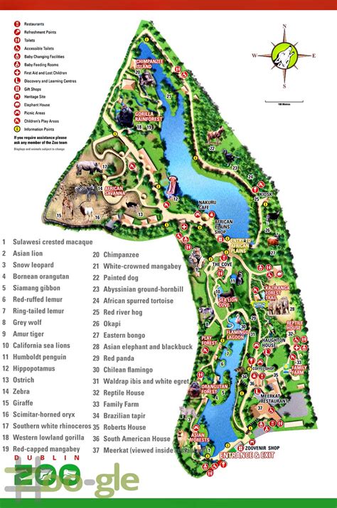 Belfast Zoo Map