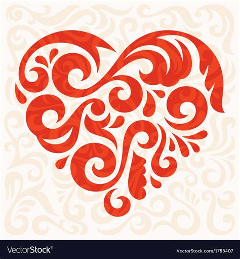 Abstract heart Royalty Free Vector Image - VectorStock