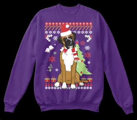 Boxer Christmas Sweatshirt Hoodie Gift Sweater for Men and women | Sweatshirts, Sweatshirts ...