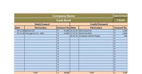 How to Maintain Cash Book and Ledger in Excel for Small Business