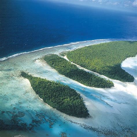 Tetiaroa - Photo from helicopter Molokai, Atoll, Island Beach, French Polynesia, Lanai, Out Of ...